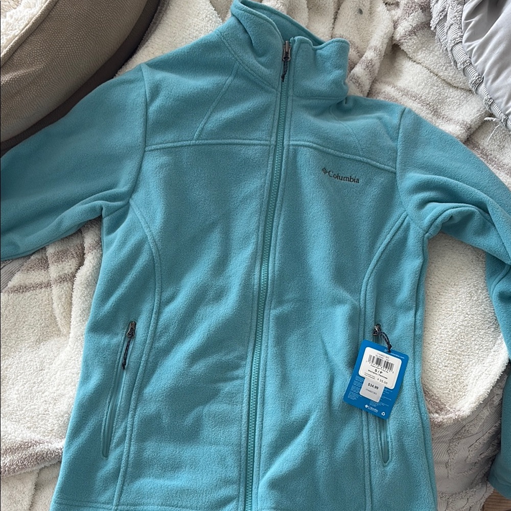 Columbia Teal Fleece Jacket